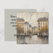 Carte The Quarters Design 03 - Flat Card (Devant / Derrière)