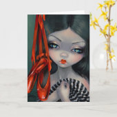 Carte "The Red Shoes" Greeting Card (Fleur jaune)