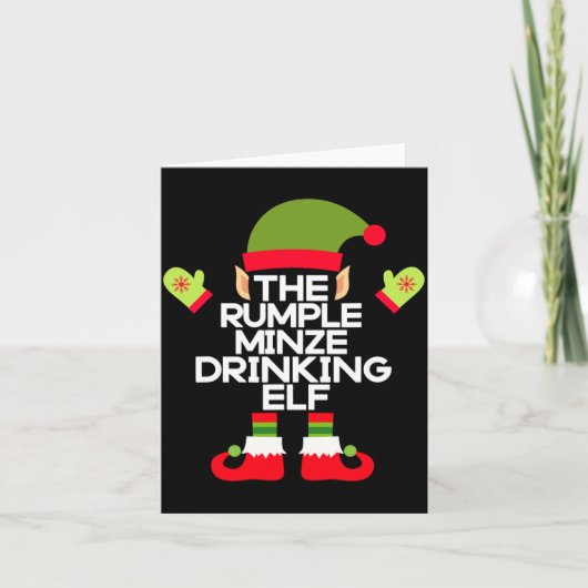 Carte The Rumple Minze Drinking Elf Funny Whiskey (Devant)