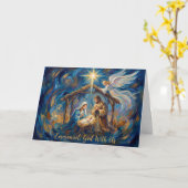 Carte The Sacred Arrival Christmas Card (Fleur jaune)