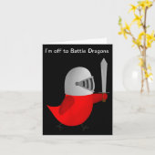 Carte The Sammy Bird - I'm Off To Battle Dragons (Fleur jaune)