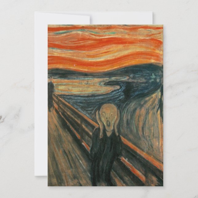 Carte The Scream - Edvard Munch (Devant)