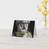 Carte The soul never thinks without a picture (Fleur jaune)