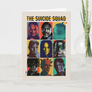 Carte The Suicide Squad   Retro Grid With Harley Quinn