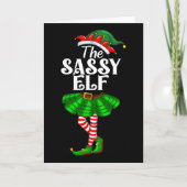 Carte The Sy Elf Xmas Funny Christmas Matching Family Pa (Devant)