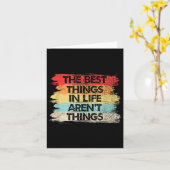 Carte The Things In Life Aren't Things Motivational Quot (Fleur jaune)