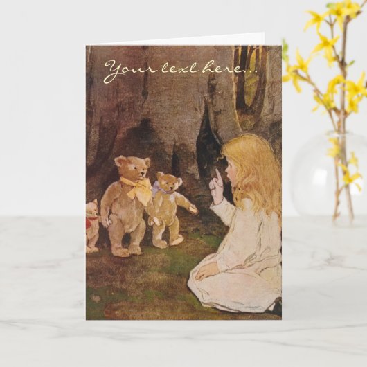 Carte The Three Bears (Fleur jaune)