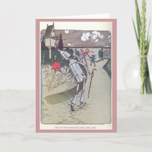 Carte The Tin Woodman Plucks the Rose