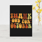 Carte The Turkey Isn't The Only Thing In The Oven Thanks (Fleur jaune)