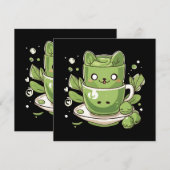 Carte thé vert matcha (Devant / Derrière)