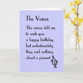 Carte The Voices - un poème d'anniversaire (Fleur jaune)