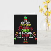 Carte The Way To Spread Christmas Cheer Is Singing Loud (Fleur jaune)