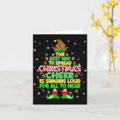 Carte The Way To Spread Christmas Elf Xmas Boys Mens Kid (Fleur jaune)