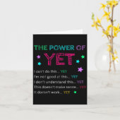 Carte The Wer Of Yet Back To School Insrational Teacher  (Fleur jaune)