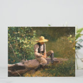 Carte The Whittling Boy (par Winslow Homer) (Debout devant)