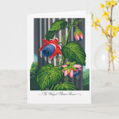 Carte The Winged Passion Flower — Modern Botanical Reint (Fleur jaune)