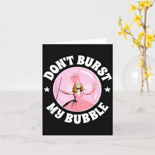 Carte The Wizard Of Oz - Don't Burst My Bubble  (Fleur jaune)