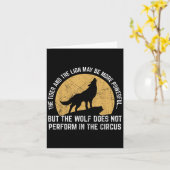 Carte The Wolf Does Not Perform In The Circus Shirt - Wo (Fleur jaune)