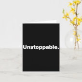 Carte The Word Unstoppable _ A Design That Says Unstoppa (Fleur jaune)