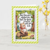 Carte The World Is Better With You In It Inspiration  (Fleur jaune)