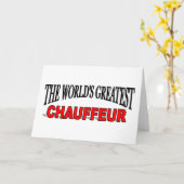 Carte The World's Greatest Chauffeur (Fleur jaune)
