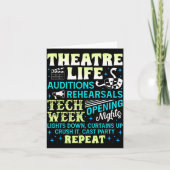 Carte Theatre Nerd Actor Funny Musical Theater Geek Thes (Devant)