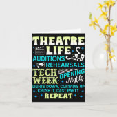Carte Theatre Nerd Actor Funny Musical Theater Geek Thes (Fleur jaune)