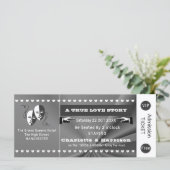 Carte Théâtre Playbill Show Billets Thème Mariage (Debout devant)