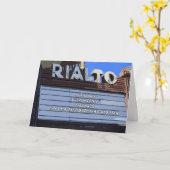 Carte Théâtre Quarante Anniversaire "Over Hill" (Fleur jaune)