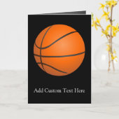 Carte Théème de basket-ball (Fleur jaune)