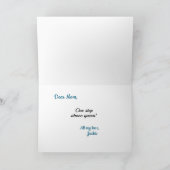 Carte Théière avec thé pour la fête des mères (Intérieur)