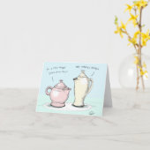 Carte Théières parlantes (Fleur jaune)