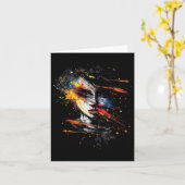 Carte Thème Anime Manga Art Abstrait Anime  (Fleur jaune)