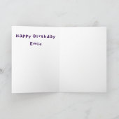 Carte Thème Anniversaire Violet (Intérieur)