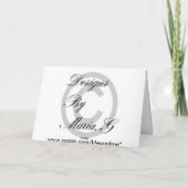 Carte Thème d'amour des coeurs (Dos)