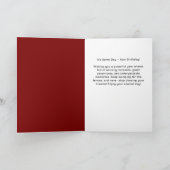 Carte Thème d'anniversaire de joueur de baseball de base (Intérieur)