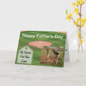 Carte Thème de baseball fête des pères Card (Fleur jaune)