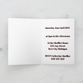 Carte Thème de baseball Happy 4th Sport Anniversaire Inv (Intérieur)