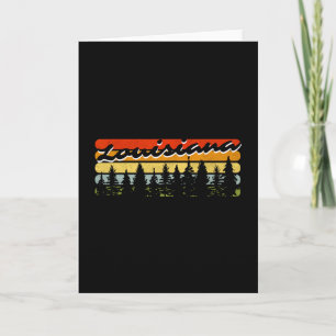 Carte Thème de cabane de forêt de Louisiane Souvenir de
