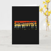 Carte Thème de cabane de forêt de Wyoming Coucher de sol (Fleur jaune)