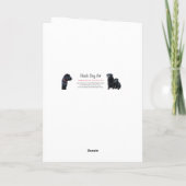 Carte Thème de chiot pour 5e anniversaire - Fête de Patt (Dos)