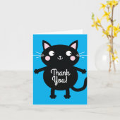 Carte Thème de fête d'anniversaire de Cat Cute Kitty (Fleur jaune)