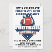 Carte Thème de football Photo Anniversaire Fête Invitati (Devant)