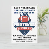 Carte Thème de football Photo Anniversaire Fête Invitati (Debout devant)