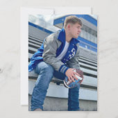 Carte Thème de football Photo Anniversaire Fête Invitati (Dos)