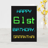 Carte Thème de l'informatique numérique amusante 61ème a (Fleur jaune)