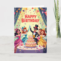 Thème de masquerade joyeux anniversaire mignon