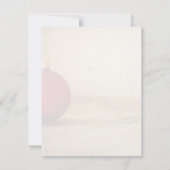 Carte Thème de Noël avec balle de Noël (Dos)