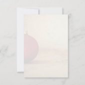 Carte Thème de Noël avec balle de Noël (Dos)