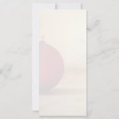 Carte Thème de Noël avec balle de Noël (Dos)